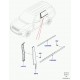 Land rover finition-montant 'b'-exterieure Range L405 (LR034047)