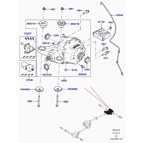 Land rover tube reniflard Range L405,  Sport (LR034527)