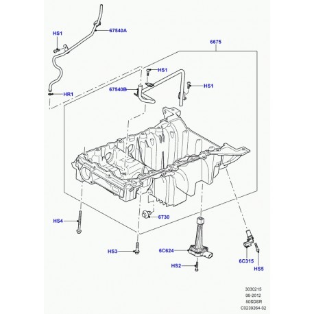 Land rover senseur position / vilebrequin cps Discovery 4, 5, Range L405, Sport, Velar L560 (LR035561)