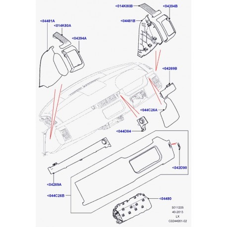 Land rover calandre capteur climatisation Range Sport (LR037430)