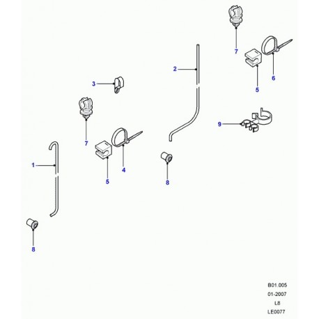 Land rover tube reniflard Defender 90, 110, 130 (LR037456)