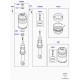 Land rover amortisseur Discovery 3, 4 (LR038095)