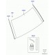 Land rover glace panneau arriere Range L322 (LR039065)
