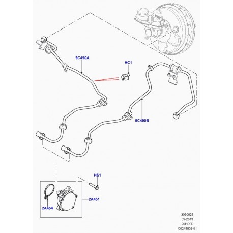 Land rover bague pompe a vide Evoque (LR039593)