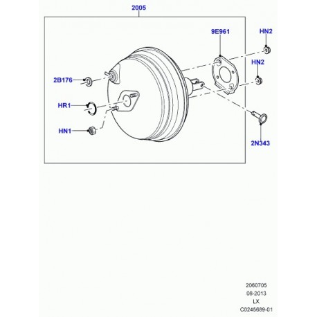 Land rover servo-frein Range L405,  Sport (LR040113)