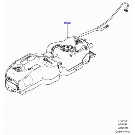 Land rover reservoir a combustible Range Sport (LR041239)