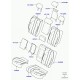 Land rover garniture dossier de siege arrière Range Sport (LR042481)