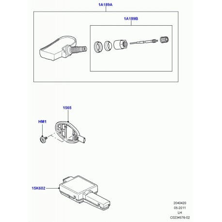 Land rover capteur pression pneus Discovery 3, Evoque, Range L322, L405, Sport (LR043161)