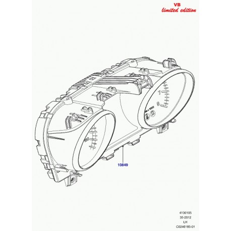 Land rover tableau de bord Evoque (LR043607)