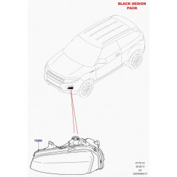  Accessoires de Voiture Avant antibrouillard Feux Bandes  Garniture antibrouillard Couverture calandre Couverture, pour Land Rover  Range Rover Evoque 2020 2021