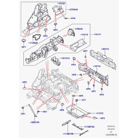 Land rover jambe suspension Range Sport (LR044239)