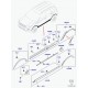 Land rover moulure exterieure porte arriere gauche Evoque (LR044671)