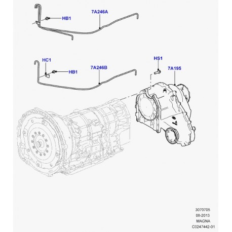 Land rover boite de transfert Range Sport (LR045365)