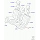 Land rover garniture coussin de siege arrière Evoque (LR047804)