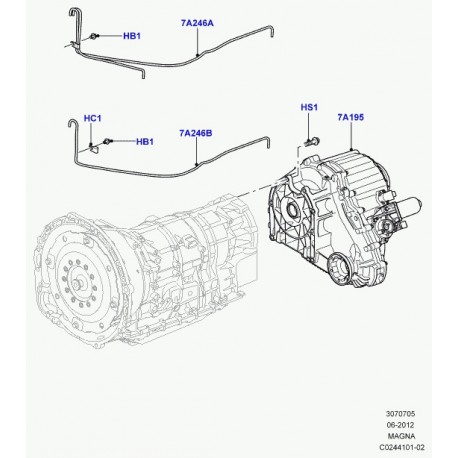 Land rover boite de transfert Discovery 3, Range L405, Sport (LR049160)