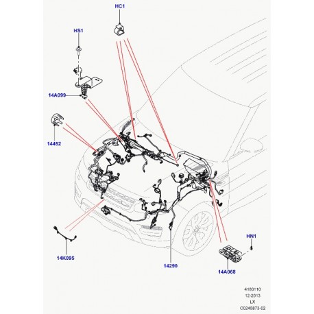Land rover butee de rotation Range Sport (LR050878)