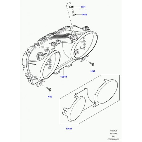 Land rover tableau de bord Evoque (LR050984)