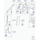 Land rover tole interieure montant d Discovery 3 (LR052055)