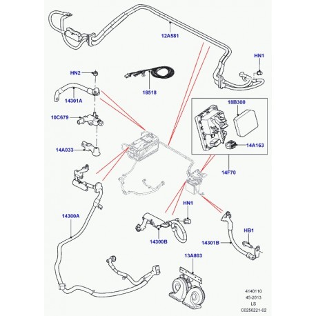 Land rover cable negatif de batterie Discovery 3 (LR052405)