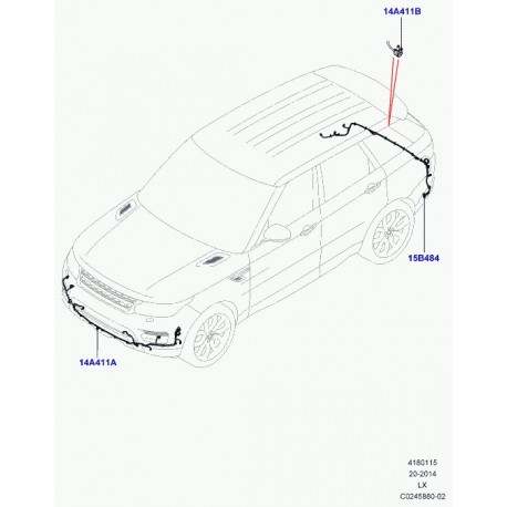 Land rover cablage pare-chocs Range Sport (LR053994)