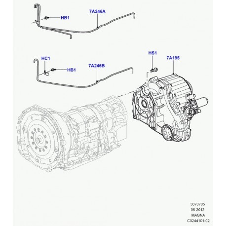 Land rover boite de transfert Range L405,  Sport (LR054851)