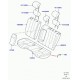 Land rover garniture coussin de siege arrière Evoque (LR056234)
