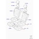 Land rover garniture dossier de siege arrière Evoque (LR056606)