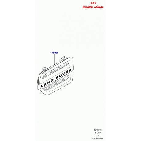 Land rover calandre aile avant Discovery 3 (LR057530)