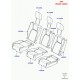 Land rover garniture dossier de siege arrière Discovery 3 (LR057963)