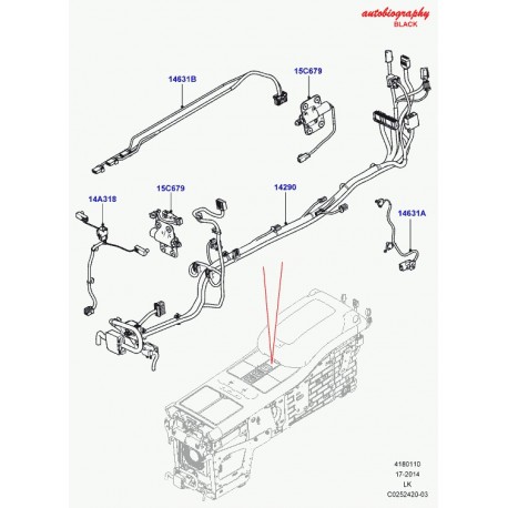 Land rover cable console Range L405 (LR058455)
