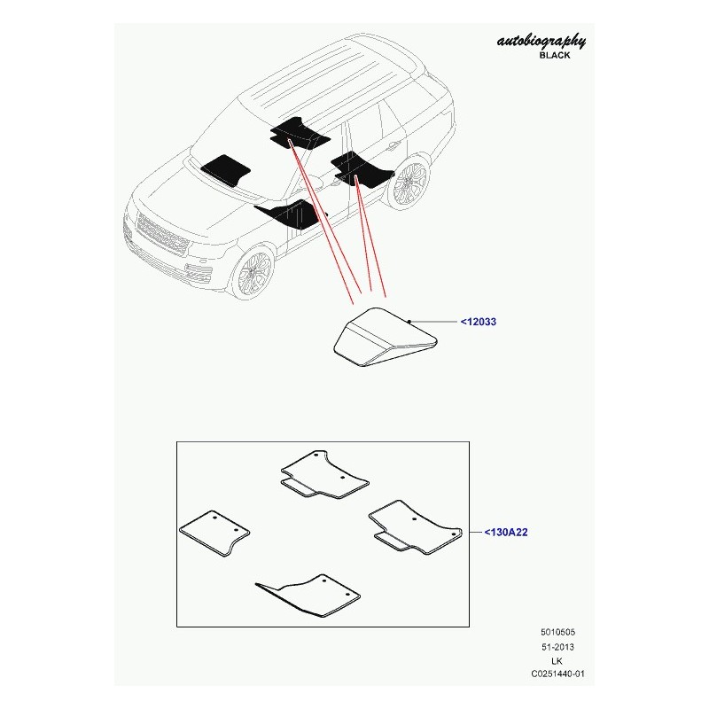 Marche Pieds Range Rover l405 2012 2015 Aluminium Plat Designn