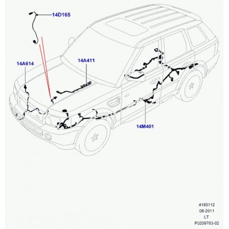 Land rover fil reparation Range Sport (LR064255)