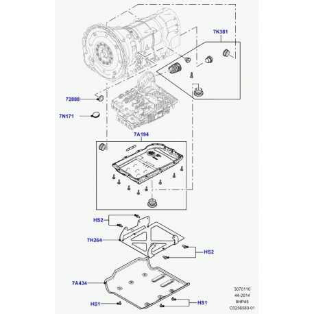 Land rover couvercle transmission Range L405,  Sport (LR065237)