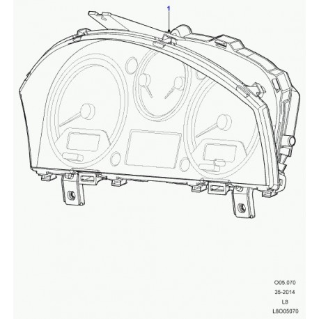 Land rover tableau de bord Defender 90, 110, 130 (LR066616)