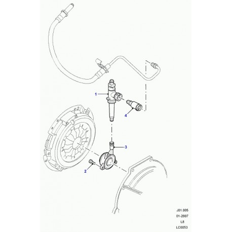 Land rover cylindre de debrayage Defender 90, 110, 130 (LR068979)