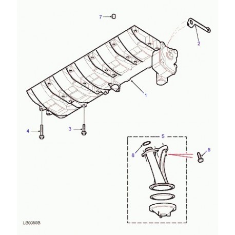 Land rover joint pompe à huile Defender 90, 110, 130 et Discovery 2 (LVG100340)