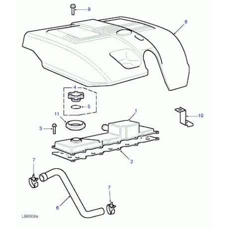 Land rover joint couvre-culasse Freelander 1 (LVP100400)