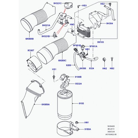 Land rover soupape de surpression Range L322 (MAV000020)