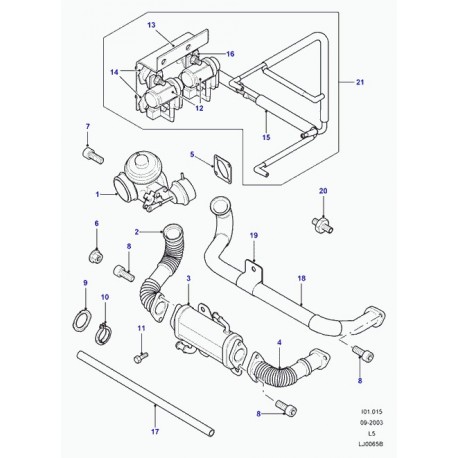 Land rover durite de chauffage Discovery 2 (MSP101451)