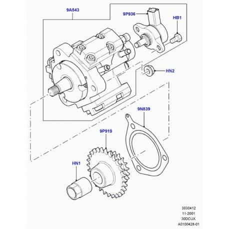 Land rover pompe d'injection Range L322 (MSR000010)