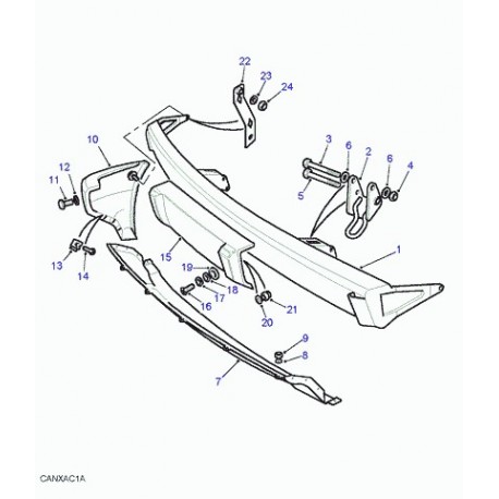 Land rover panneau garnissage Discovery 1 (MWC8004PUB)