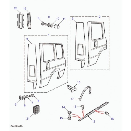 Land rover bourrelet d'etancheite aile Discovery 1 (MXC5752)