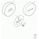 ecrou a six pans roue de secours Defender 90, 110, 130 et Discovery 1