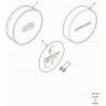 ecrou a six pans roue de secours Defender 90, 110, 130 et Discovery 1