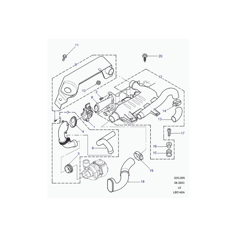 Commander vis Freelander 1 LAND ROVER (MYG100370L) pas