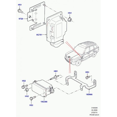 Land rover commande Range Sport (NNW501923)