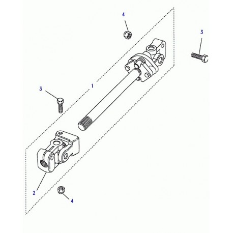 Land rover croisillon superieur d'arbre de direction Defender 90, 110, Discovery 1, Range Classic (NRC7387)