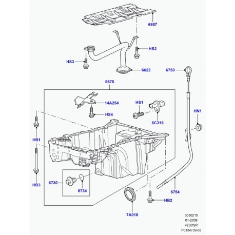 Land rover capteur position / vilebrequin cp Discovery 4,  Range L322,  Sport (NSC500160)
