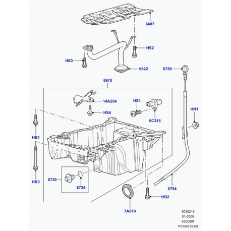 Land rover capteur position / vilebrequin cp Discovery 4,  Range L322,  Sport (NSC500160)