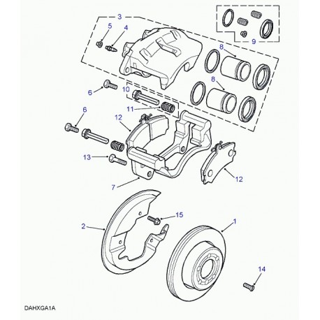 Land rover disque de frein avant Range P38 (NTC8780)